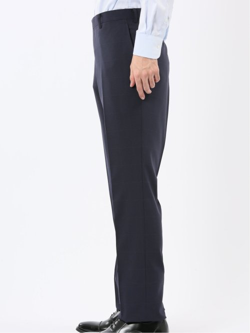 ストレッチウォッシャブル レギュラーフィット 2ボタン2ピーススーツ ウィンドペン紺