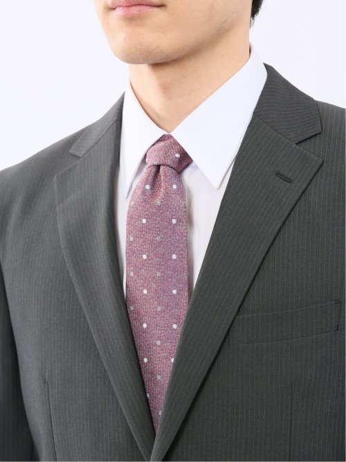 ストレッチ ウォッシャブル レギュラーフィット 2ボタン 2ピース スーツ ストライプグレー