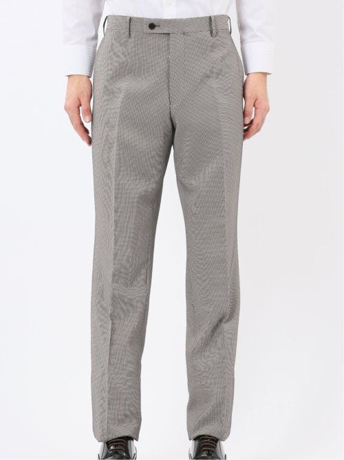 ストレッチウォッシャブル レギュラーフィット 2ボタン2ピーススーツ 千鳥シロ×クロ