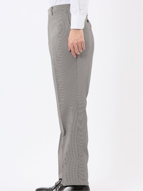 ストレッチウォッシャブル レギュラーフィット 2ボタン2ピーススーツ 千鳥シロ×クロ