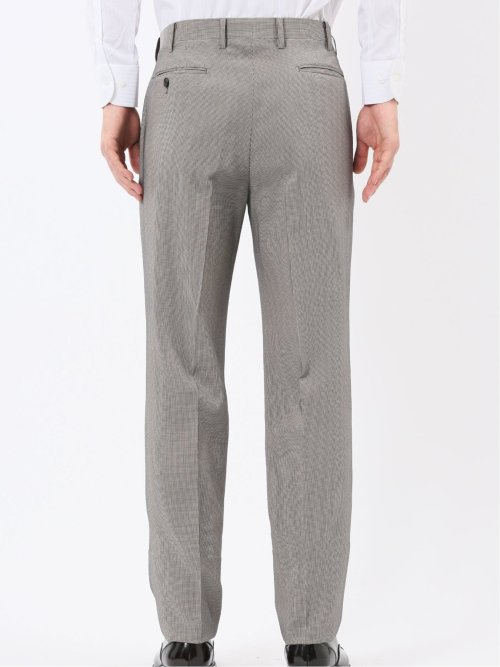 ストレッチウォッシャブル レギュラーフィット 2ボタン2ピーススーツ 千鳥シロ×クロ