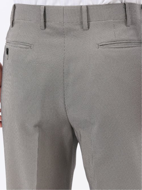 ストレッチウォッシャブル レギュラーフィット 2ボタン2ピーススーツ 千鳥シロ×クロ