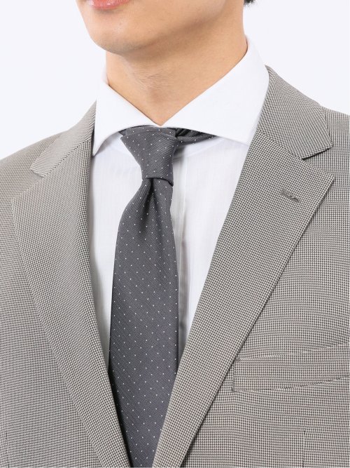 ストレッチウォッシャブル レギュラーフィット 2ボタン2ピーススーツ 千鳥シロ×クロ