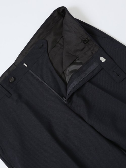 ウール混 レギュラーフィット 2ボタン2ピーススーツ ストライプ紺