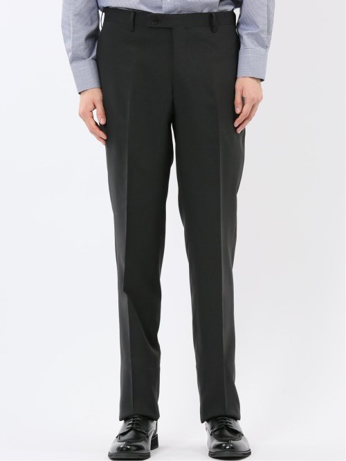 ストレッチウォッシャブル レギュラーフィット 2ボタン2ピーススーツ 組織グレー