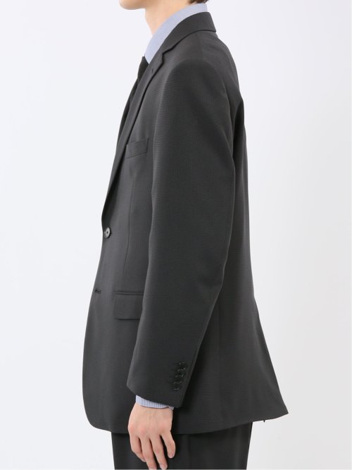 ストレッチウォッシャブル レギュラーフィット 2ボタン2ピーススーツ 組織グレー