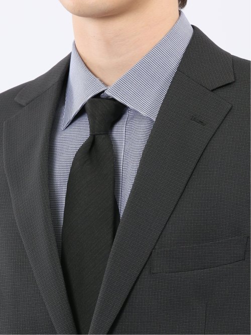 ストレッチウォッシャブル レギュラーフィット 2ボタン2ピーススーツ 組織グレー