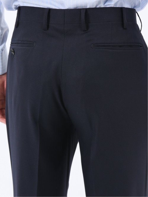 ストレッチウォッシャブル レギュラーフィット 2ボタン2ピーススーツ 組織紺