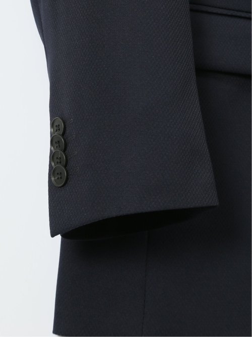 ストレッチウォッシャブル レギュラーフィット 2ボタン2ピーススーツ 組織紺