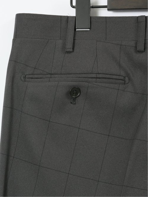 ストレッチウォッシャブル レギュラーフィット 2ボタン2ピーススーツ チェックグレー