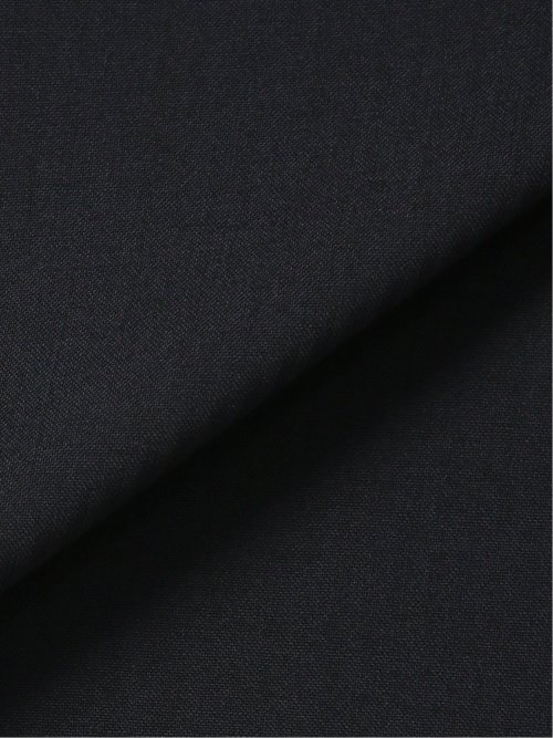 ウール混 スリムフィット 2ボタン2ピーススーツ シャドーストライプ紺