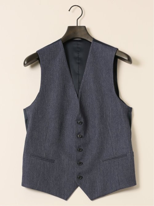 ストレッチウォッシャブル レギュラーフィット 2ボタン3ピーススーツ デニムライク