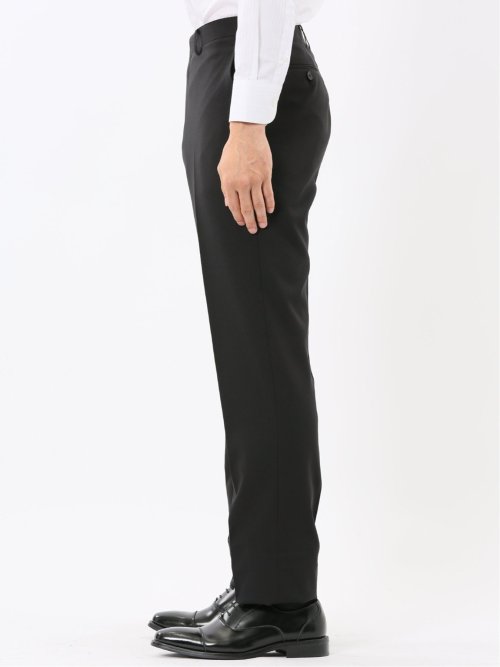 ストレッチウォッシャブル リラックスフィット 2ボタン2ピーススーツ 組織黒