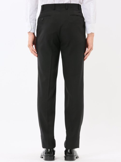 ストレッチウォッシャブル リラックスフィット 2ボタン2ピーススーツ 組織黒