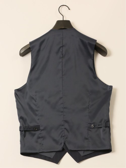 ストレッチウォッシャブル レギュラーフィット 2ボタン3ピーススーツ ソラーロ紺