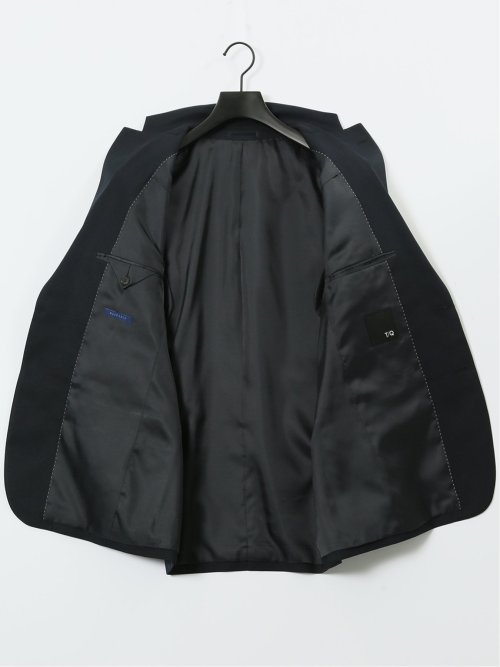 ストレッチウォッシャブル リラックスフィット 2ボタン2ピーススーツ 組織紺