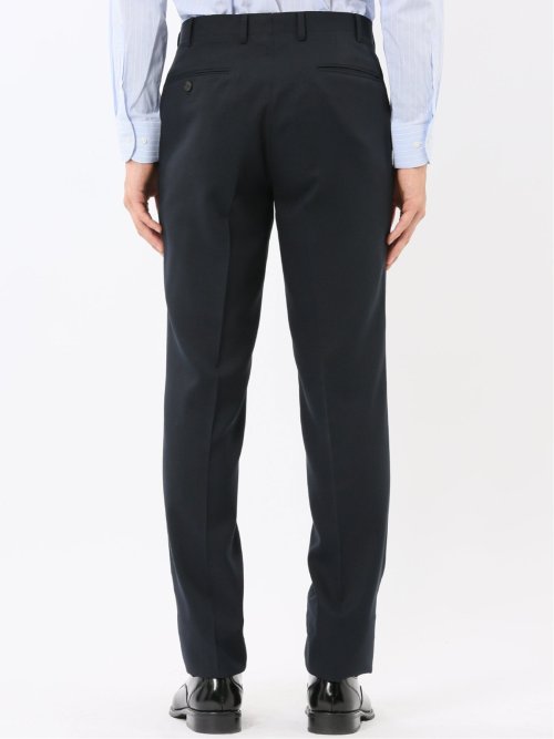 ストレッチウォッシャブル リラックスフィット 2ボタン2ピーススーツ 組織紺