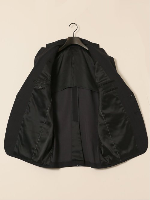 ストレッチウォッシャブル レギュラーフィット 2ボタン3ピーススーツ ソラーロ黒