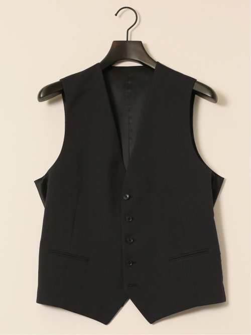 ストレッチウォッシャブル レギュラーフィット 2ボタン3ピーススーツ ソラーロ黒