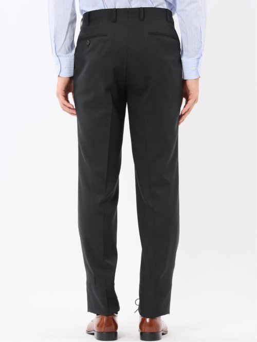 ストレッチウォッシャブル リラックスフィット 2ボタン2ピーススーツ ウィンドペン黒