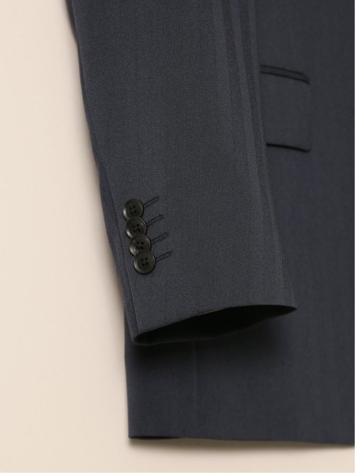 ストレッチウォッシャブル レギュラーフィット 2ボタン3ピーススーツ ソラーロ青