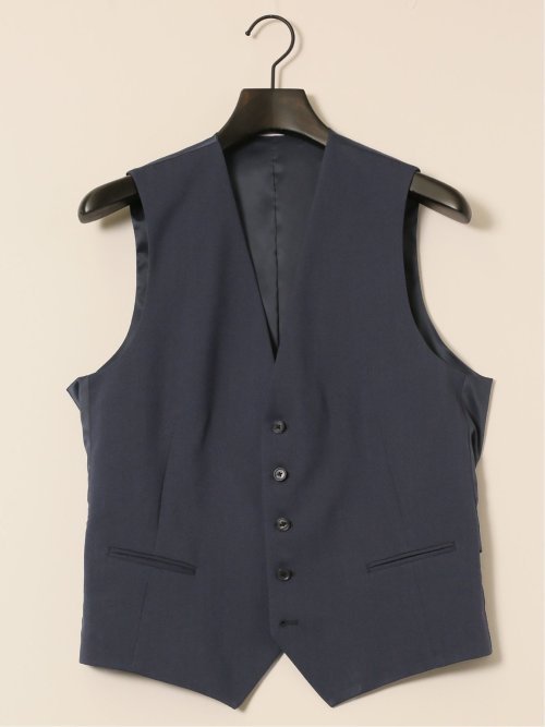 ストレッチウォッシャブル レギュラーフィット 2ボタン3ピーススーツ ソラーロ青