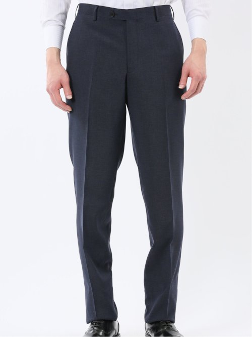 ストレッチウォッシャブル リラックスフィット 2ボタン2ピーススーツ 組織紺