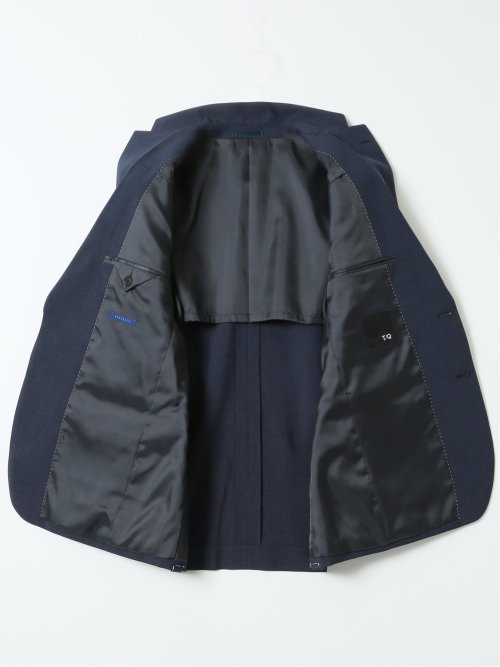 ストレッチウォッシャブル リラックスフィット 2ボタン2ピーススーツ 組織紺