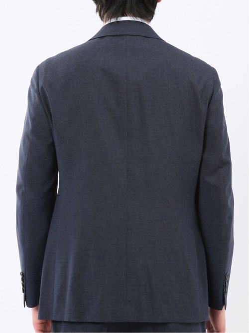 ストレッチウォッシャブル リラックスフィット 2ボタン2ピーススーツ 組織紺