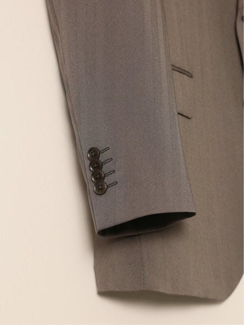 ストレッチウォッシャブル レギュラーフィット 2ボタン3ピーススーツ ソラーロベージュ