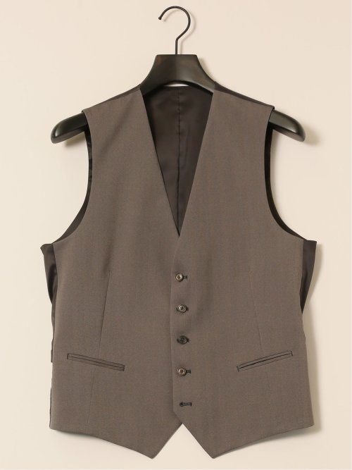 ストレッチウォッシャブル レギュラーフィット 2ボタン3ピーススーツ ソラーロベージュ