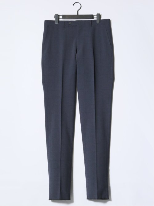 ストレッチウォッシャブル レギュラーフィット 2ボタン4ピース6WAYスーツ ウィンドペン紺