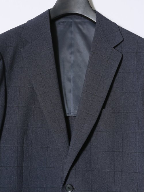 ストレッチウォッシャブル レギュラーフィット 2ボタン4ピース6WAYスーツ ウィンドペン紺