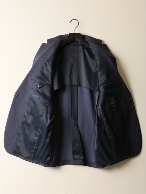 ストレッチウォッシャブル レギュラーフィット 2ボタン3ピーススーツ ソラーロ青