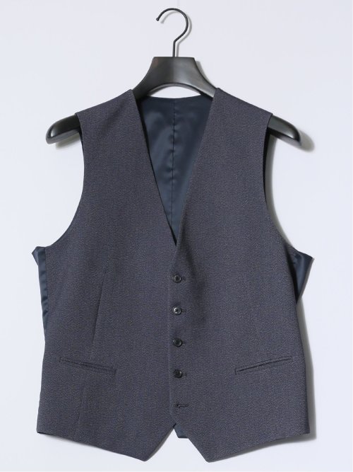 軽量ストレッチウォッシャブル レギュラーフィット 2ボタン3ピーススーツ デニムライク