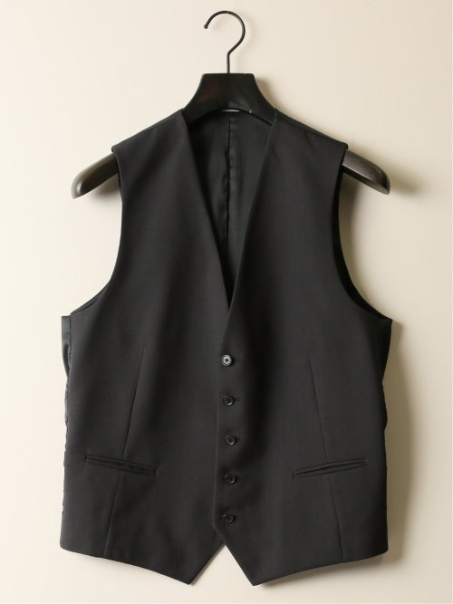 ストレッチウォッシャブル レギュラーフィット 2ボタン3ピーススーツ ソラーロ黒