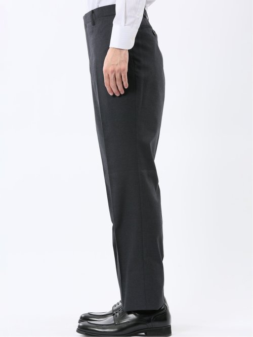 ストレッチウォッシャブル レギュラーフィット 2ボタン2ピーススーツ チェック黒