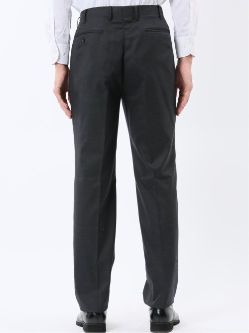 ストレッチウォッシャブル レギュラーフィット 2ボタン2ピーススーツ チェック黒