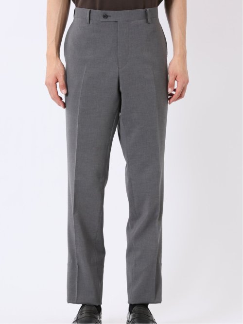 ストレッチ ウォッシャブル レギュラーフィット 2ボタン 2パンツ スーツ メランジ グレー