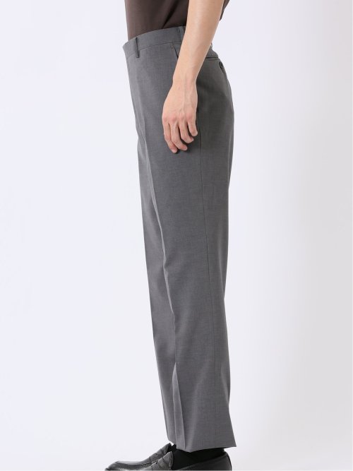 ストレッチ ウォッシャブル レギュラーフィット 2ボタン 2パンツ スーツ メランジ グレー