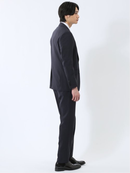 ストレッチウォッシャブル レギュラーフィット 2ボタン2ピース リクルートスーツ 紺無地