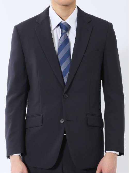 ストレッチウォッシャブル レギュラーフィット 2ボタン2ピース リクルートスーツ 紺無地