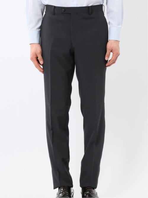 ストレッチ ウォッシャブル レギュラーフィット 2ボタン 3ピース スーツ チェック黒