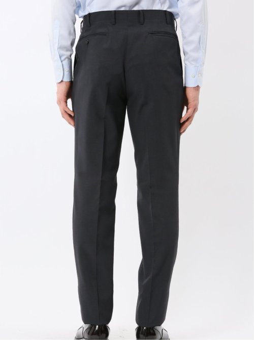 ストレッチ ウォッシャブル レギュラーフィット 2ボタン 3ピース スーツ チェック黒