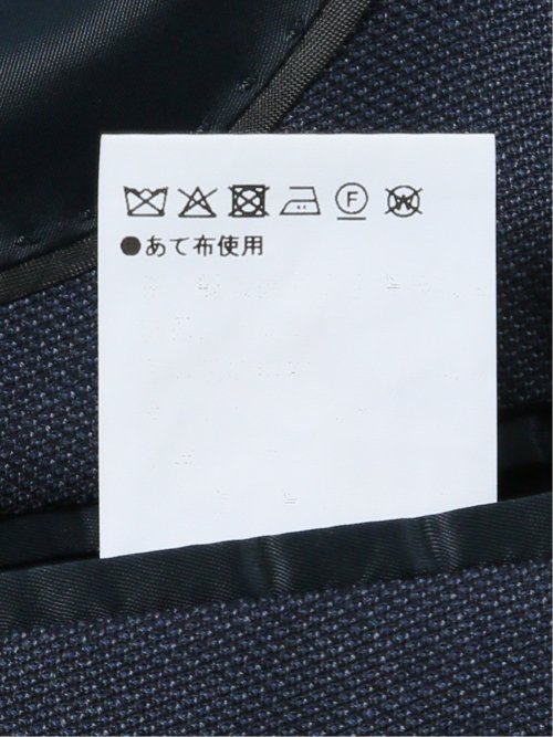 光沢ウール混 レギュラーフィット 2ボタン3ピーススーツ 組織青