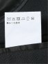 光沢ウール混 スリムフィット 2ボタン3ピーススーツ 組織黒