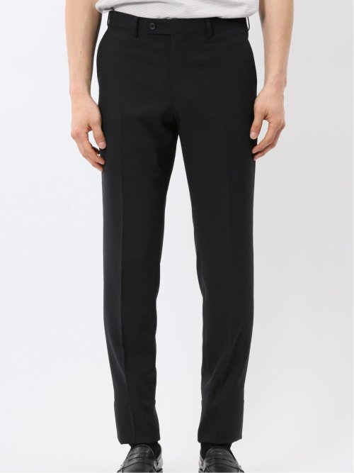 軽量 メッシュ レギュラーフィット 2ボタン 2ピース スーツ 組織 紺