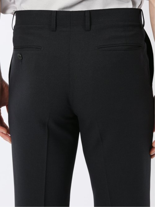 軽量 メッシュ レギュラーフィット 2ボタン 2ピース スーツ 組織 紺