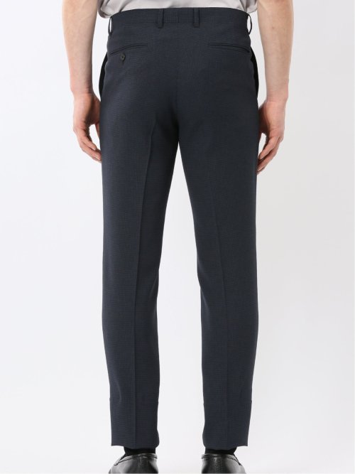 軽量 メッシュ レギュラーフィット 2ボタン 2ピース スーツ 組織 青