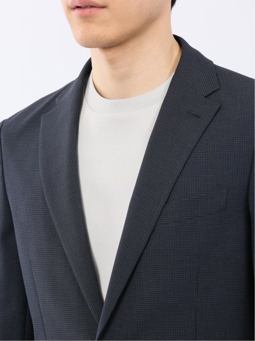 軽量 メッシュ レギュラーフィット 2ボタン 2ピース スーツ 組織 青